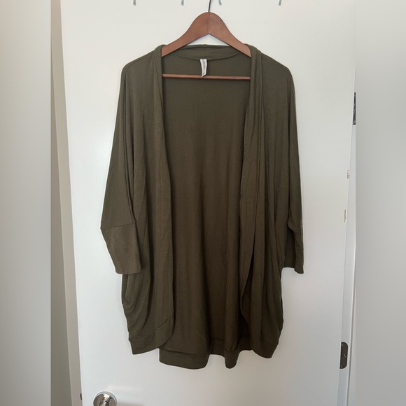 Forest Green Dolman Cardigan - Picture 1 of 3